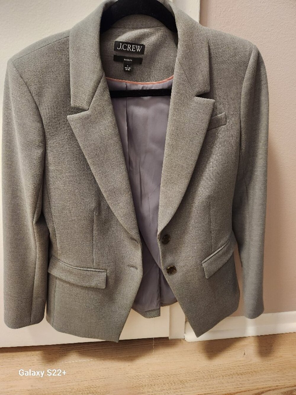 J. Crew Grey Blazer Size 4 Madelyn (Never Used) - Picture 2 of 7